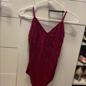Beautiful maroon onsie top!